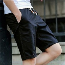 Summer Men Casual Pants Baggy Shorts Pockets Short Pants Trousers