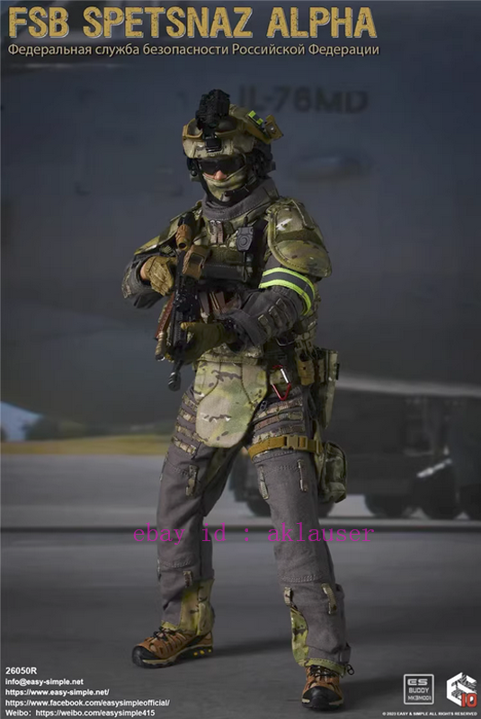 New Easy&Simple Es26050r 1/6 Russia Fsb Spetsnaz Alpha New Easy&Simple Es26050r 1/6 Russia Fsb Spetsnaz Alpha