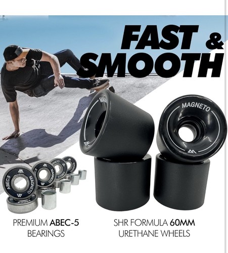 Magneto Mini Cruiser Skateboard Cruiser | Kurzes Board | Kanadisches Ahorndeck - Bild 6 von 7