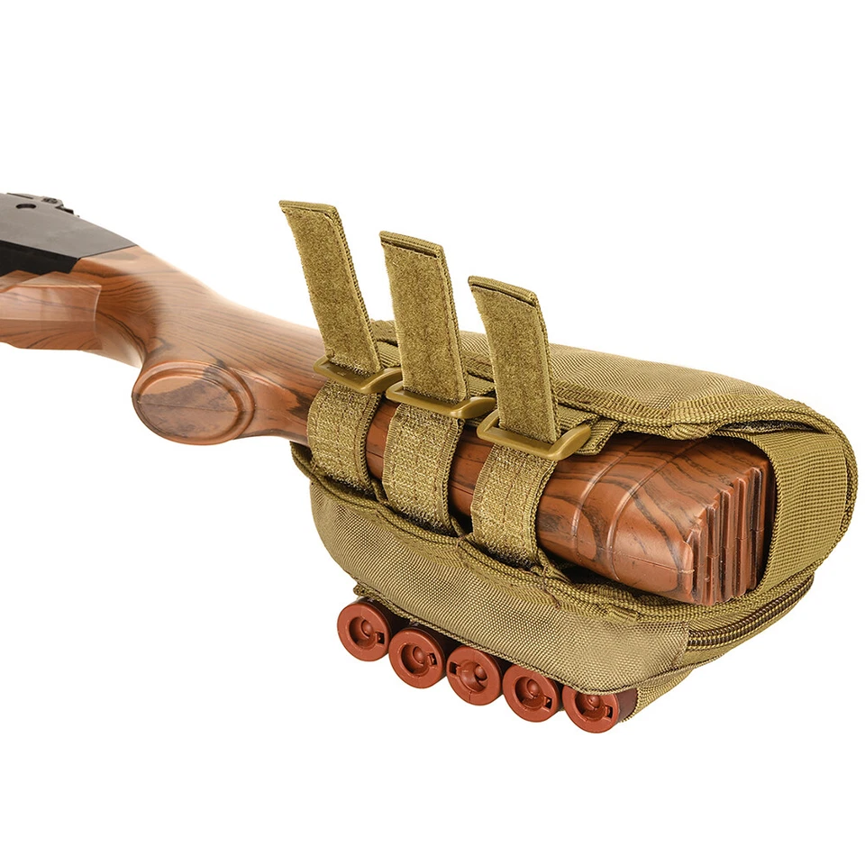 Tactical Buttstock Cheek Rest Ammo Pouch Shotgun Rifle Stock Portable Pouch - Image 4 of 4