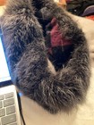 Real Fur Snood Neck Circle Black  Lined in Cashmere ABTUC — photo 8