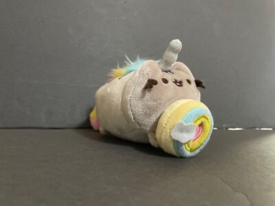 GUND Pusheenicorn Donut Log Backpack Clip Plush Stuffed Animal Cat Unicorn,  5