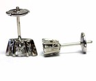 EGL new 14k white gold marquise diamond 1.03ct SI2-I1 E stud earrings Natural — photo 4