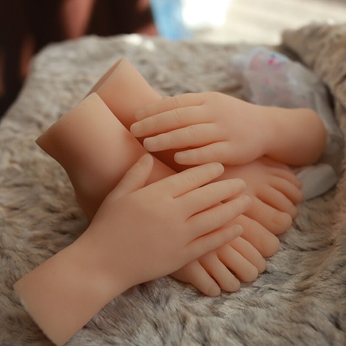 Accesorios de fotografía manual de silicona modelo manual para niños maniquí suave a mano nuevos~ - Imagen 6 de 9