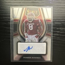 Panini Select Draft Picks Rookie Signatures Perrion Winfrey #RS-PWI Oklahoma Au…