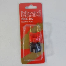 New 2 set Gold Plated Dual Banana Plug Connectors Red+Black Free Shipping