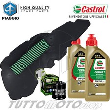 Tagliando PIAGGIO Medley 125-150 IE ABS 4T 2020-2022 / Kit Olio Castrol Filtri