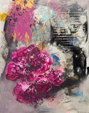GERARD 16X20 IN-Abstract Expressionist Original Painting Canvas
