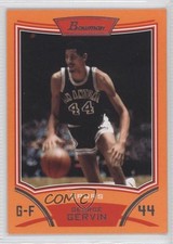 2008-09 Bowman Draft Picks & Stars Orange 232/299 George Gervin #105 HOF 02v3