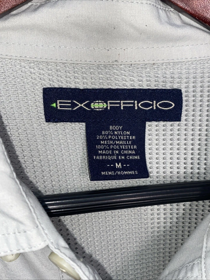 Exofficio Shirt Mens Large Air Strip Buzz Off Long Sleeve Outdoor Fishing - Image 3 of 4
