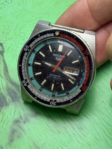 Vintage Seiko Regatta Diver 6119-6053 Automatic Project Parts | Runs When Shaken