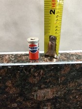 Vintage Miniature Pepsi-Cola Tin Can Pull Tab 7/8”