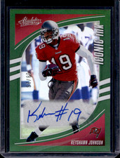 2025 Panini Absolute Keyshawn Johnson #II-KJN Green Foil Autograph /25