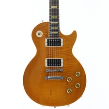 Used Gibson USA Les Paul Classic Plus Translucent Amber Electric Guitar 1