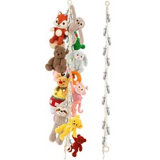 Dorblely Stuffed Animal Storage Hammock Corner - Hanging 1pc Beige