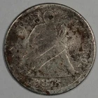 1872-P Seated Liberty Silver Dime, About Good to Good Details