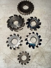 Involute Gear Cutter Lot Of 6 Cutters.