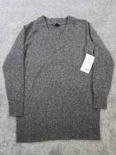 Athleta Vital Sweater Womens Medium Gray Wool Knit Tunic New