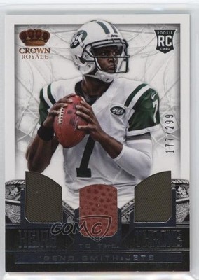 2013 Crown Royale Heirs to the Throne Materials Trios Geno Smith Rookie RC j4h