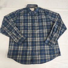Weatherproof Vintage Mens XL Plaid Long Sleeve Button Up Chest Pocket Flannel