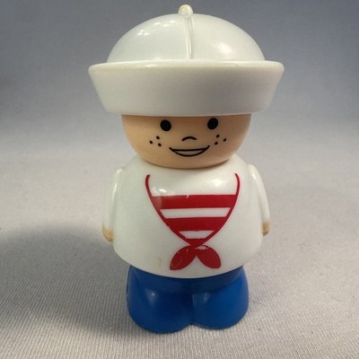 Vintage Shelcore Little People Sailor Figure Toy 3''