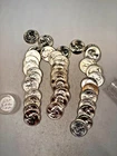 1963P WASHINGTON QUARTER 90% SILVER CH. BU BRILL UNC 40 COIN ROLL TYPE B REVERSE