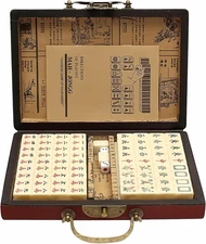 Florauspicious Chinese Mahjong Set, Traditional Majong Sets Chinese with 146P...