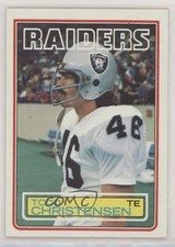 1983 Topps Todd Christensen #298 2u3