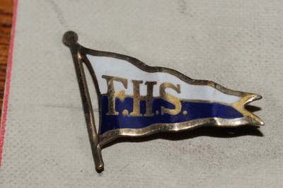 F.H.S. Fraternal Organization Pin Gold Filled 1906 Salesman Sample*NOS Historic