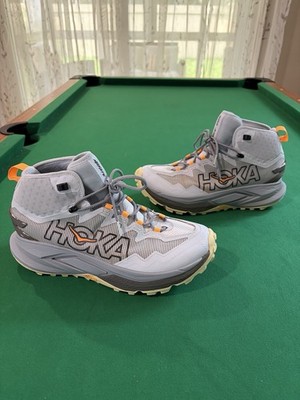 Hoka One One Mafate Hike Men Size 10.5D Mineral Blue Tumeric Boots 1171921 MLTM