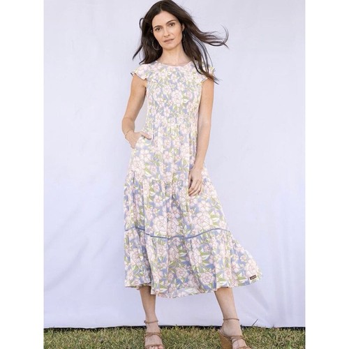 Matilda Jane Midikleid „You Are Wonderful“ Blumenmuster Stufen (klein) - Bild 1 von 5
