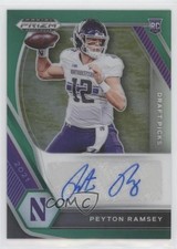 2021 Panini Prizm Draft Picks Green Peyton Ramsey #DPA-PRA Auto 0st9