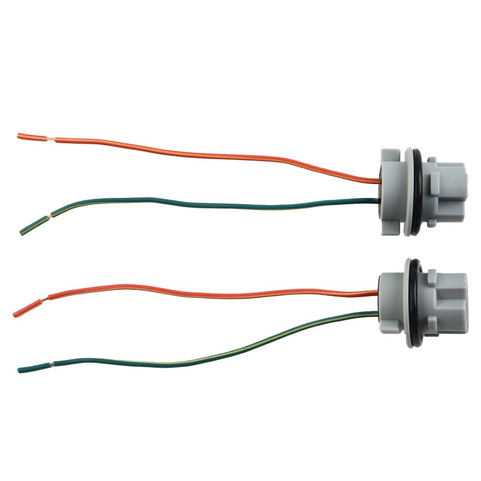 Two Harness Light Bulb Socket Vehicle 7440 Accessories For Turn Signal Light New - Image 3 of 4