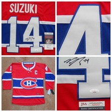 Nick Suzuki Autographed Signed Montreal Canadiens Jersey - JSA COA