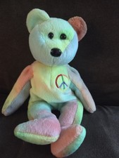 Ty Beanie Baby Peace Bear 1996 - w/tags