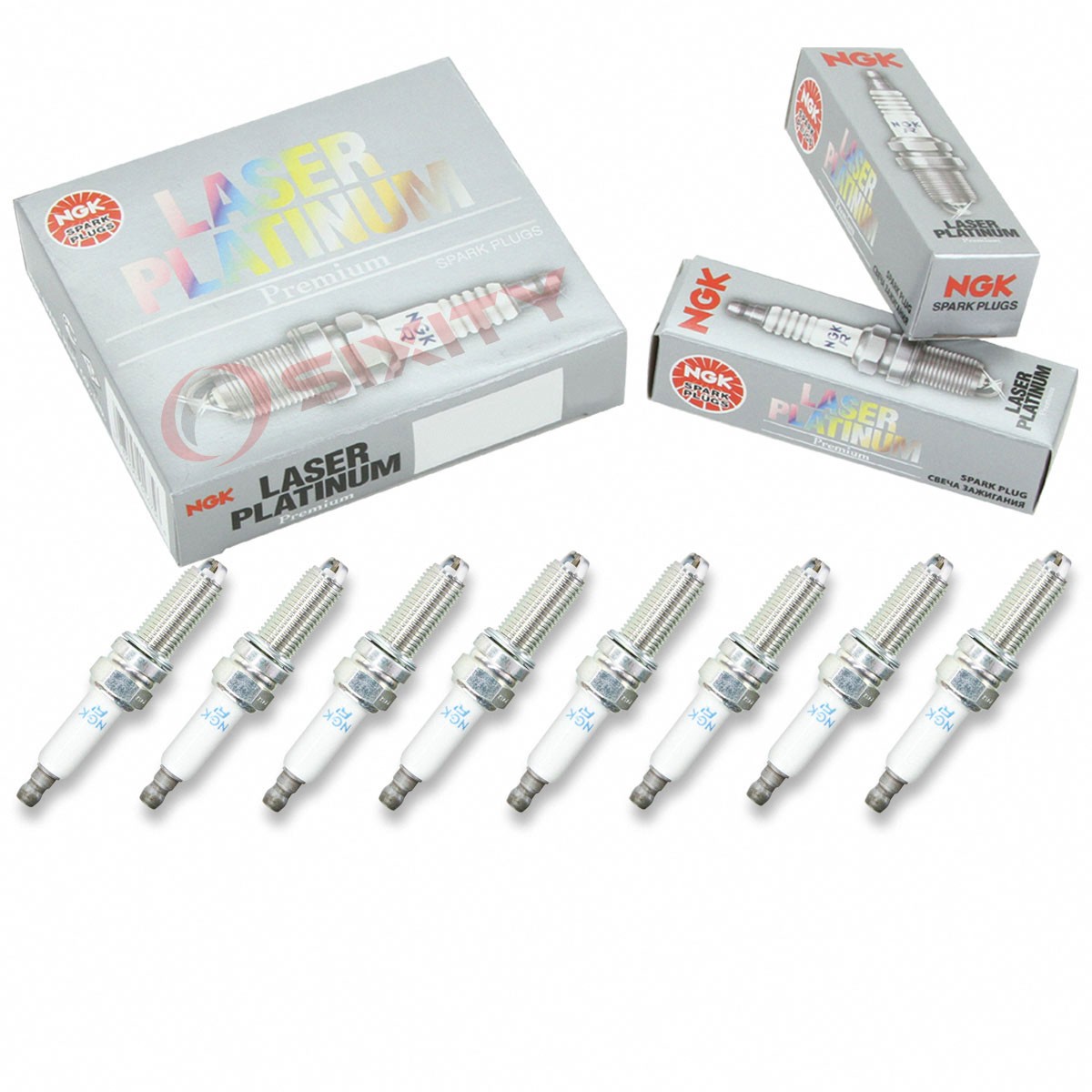NEW for BMW M3 M5 M6 E90 E92 E93 Spark SET OF 8 Plugs 12 12 0 032 273 / LKR 8 AP