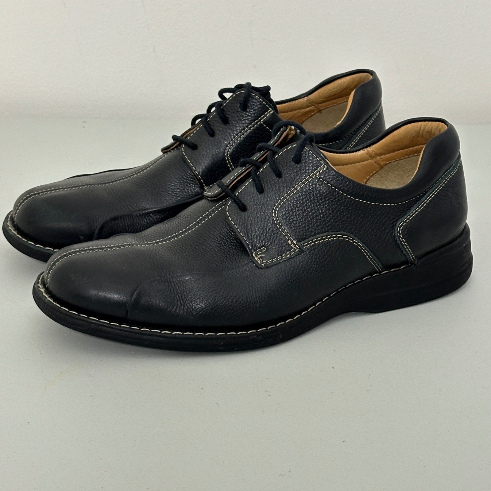 SAOLA Abito Oxford Johnston & Murphy uomo 9M Shuler bicicletta pelle nera stringato