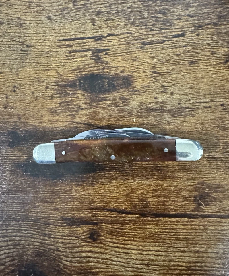 CUCHILLO DE CONGRESO BULLDOG BRAND SOLINGEN ALEMANIA MARRÓN REMOLINO CELULOIDE 2007 (24804 Foto 4 de 4