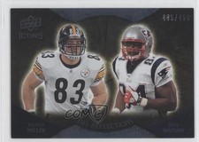 2009 Upper Deck Icons NFL Reflections 445/450 Heath Miller Ben Watson #RF-MW 0b5