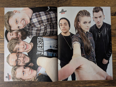 PVRIS & As It Is Kerrang! Double Page Poster Very Good Condition