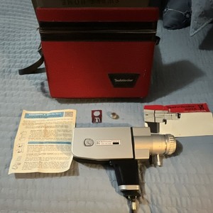 Technicolor Super VI Silver Super 8 Reflex Movie Camera w/ Case & Manual