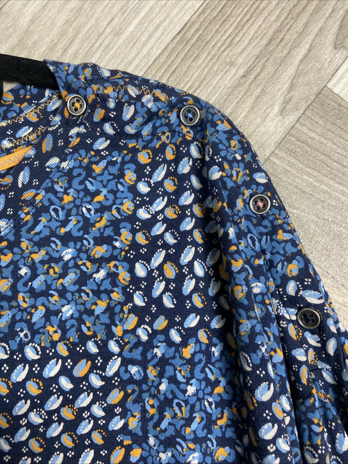 WHITE STUFF Patterned Blue Round Neck Midi Dress … - image 10