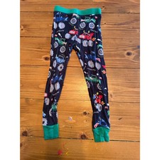 Little Sleepies Monster Truck Pajama Pants 18-24 Months Boys Girls Green Trim