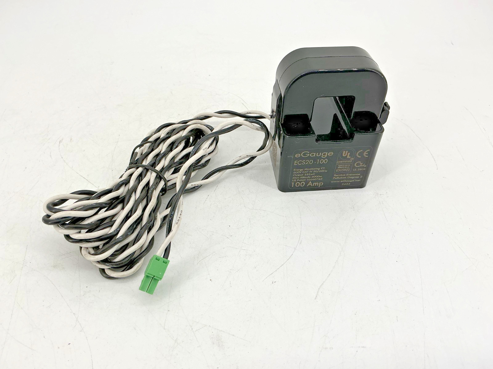 New eGauge ECS20-100 Current Transducer 100A/333mV 100A 600V 50/60HZ - No Box