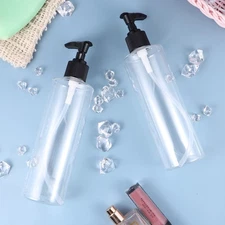 6 Pcs 250 ml PET Press Pump Bottles Empty Refillable Bottles for Travel