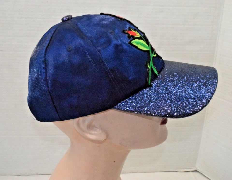 Piercings vintage con parche rosa azul baya brillante talla única años 90 sombrero Snapback Foto 3 de 4