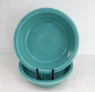 Fiesta HLC Soup Cereal Bowls Turquoise Blue Set of 2