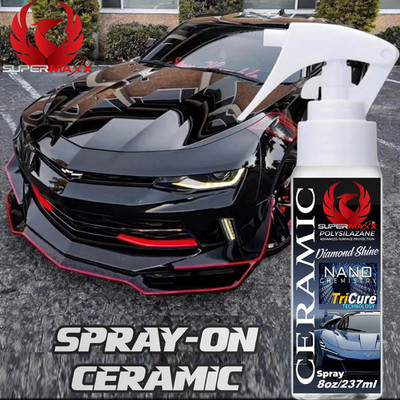 SUPERMAXX CERAMIC CAR COATING ''SPRAY DIAMOND SHINE PAINT PROTECTION - 8 oz 'KIT'