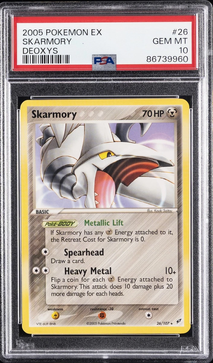 Pokémon TCG EX Deoxys Grade 10 Individual Collectible Card Game
