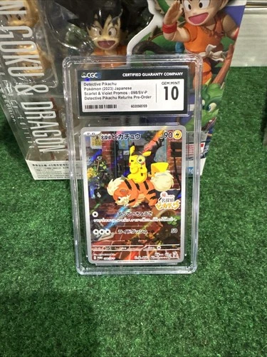 Pokémon Japanese SV-P Detective Pikachu 098/SV-P Preorder Promo CGC 10 GEM MINT